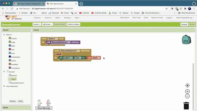How to make a QR Code / Barcode Scanner App using MIT App Inventor смотреть онлайн