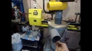 Стружкоотсос в моей Мастерской. Самодельный циклон.Homemade cyclone, aspiration workshop