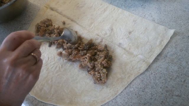 Самый Простой Рецепт Пирога-Улитки Из Лаваша С Фаршем И Грибами