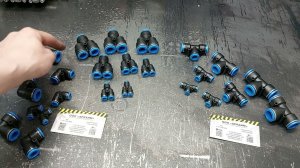 Пневматические переходники от 4мм до 16й трубы,тройники,разветвители.