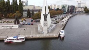 Калининград с высоты птичьего полёта, обзор с квадрокоптера, современный город