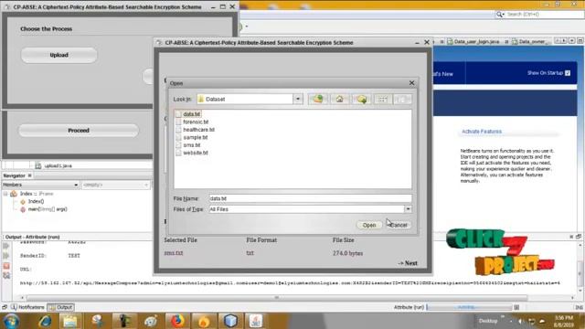 JAVA Cloud Computing Project Ciphertext-Policy Attribute-Based Searchable Encryption ClickMyProject