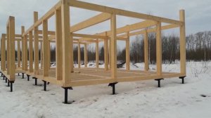 Дом Фахверк от Строй и Живи,монтаж перекрытий.