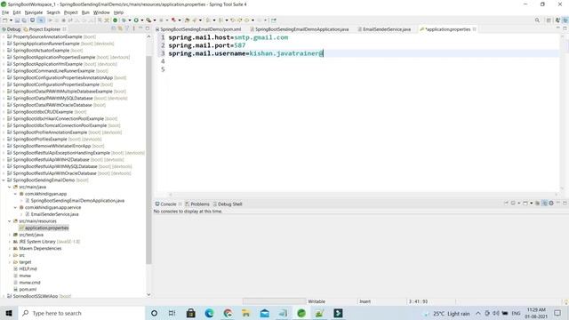 How to Send Mail Spring Boot Example ? | Spring Boot Tutorial by KK JavaTutorials