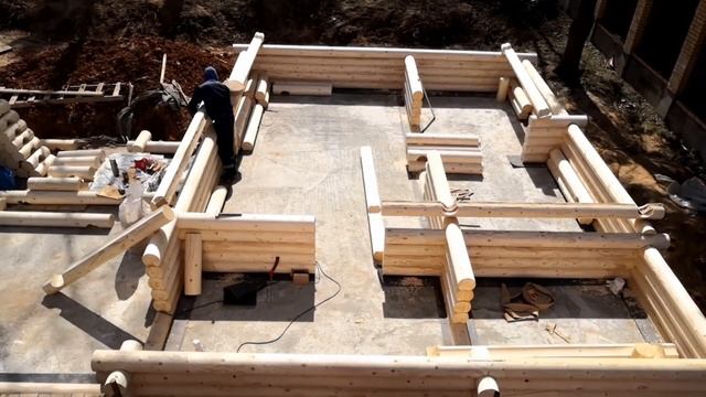 Русская баня из бревна | Russian bath made of logs смотреть онлайн