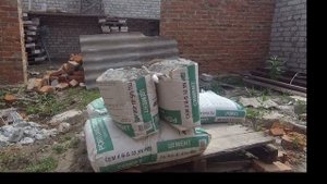 Как быстро разделить мешок цемента на две равные части,Мешок цемента пополам,