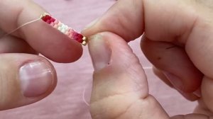 DIY Серьги капельки из бисера Как сплести мастер-класс Beaded earrings tutorial Давай порукоделим