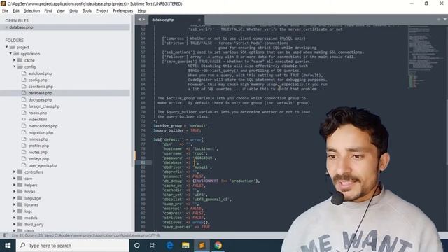 industry base project php framework CodeIgniter full project urdu and hindi connect database part