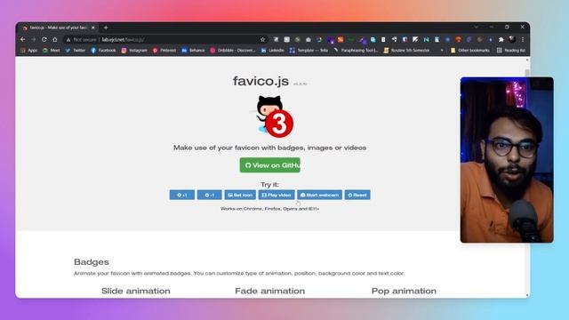 How to have badge, image, video in you favicon смотреть онлайн