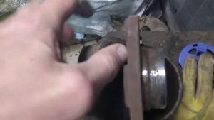 Меняем переднюю ступицу  Opel zafira a - Subaru Traviq f75