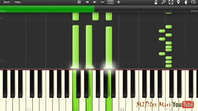 PHARAON - 5 минут назад Piano Cover [Synthesia Piano Tutorial] смотреть онлайн