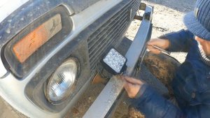 установка противотуманок НИВА- 2131