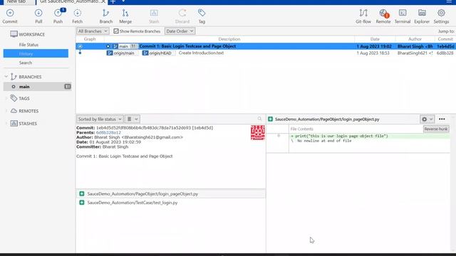 27) Source Tree Git Commit, push , pull from GITHUB
