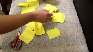 DIY Делаем цифру 3 из крепированной бумаги и картона - от Ольга Баранчугова