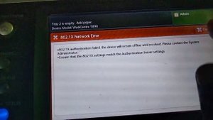 network error 802.1x on Xerox 5890.5855.5845 (solution)