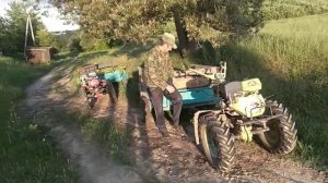18+ покатушки на мотоблоках