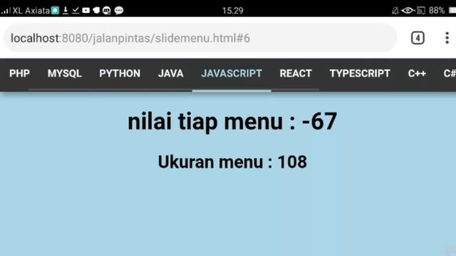 ScrollLeft Navigation HTML+CSS3 (100% Javascript) PART 1
