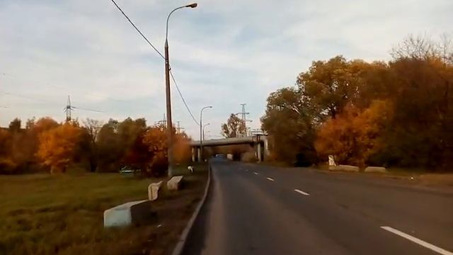 Москва 863 Коровинское шоссе в районе ТЭЦ-21 осень день смотреть онлайн