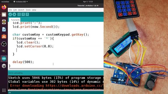 Arduino Tutorial 36- Control a Clock using the Keypad matrix смотреть онлайн