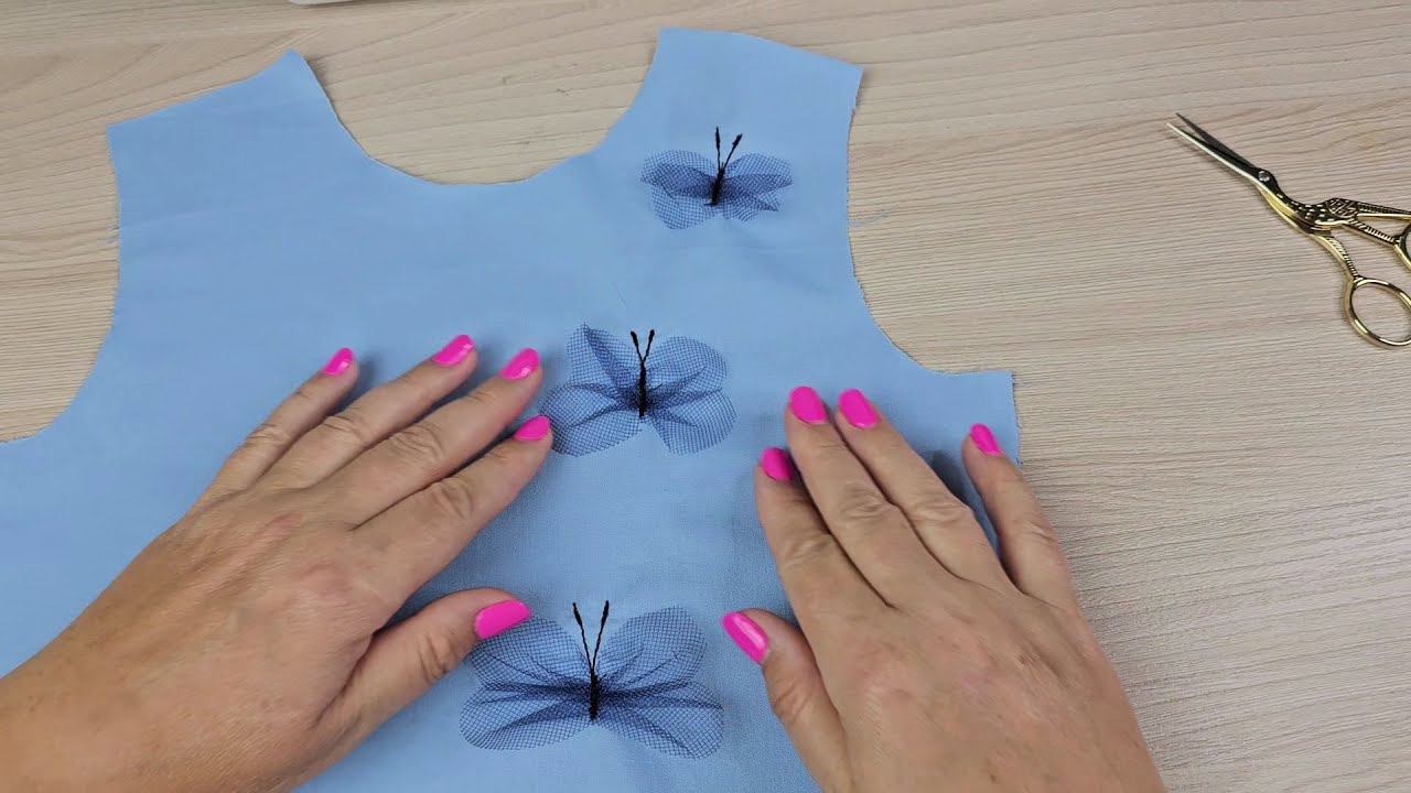 Эти милые БАБОЧКИ украсят любое платье! смотреть онлайн