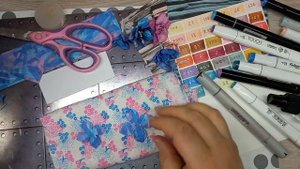 Космические гортензии / Быстрый и яркий способ покрасить цветы для скрапбукинга