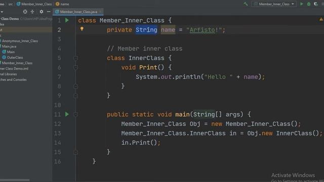 #7.2 Java Tutorial | Member Inner Class смотреть онлайн