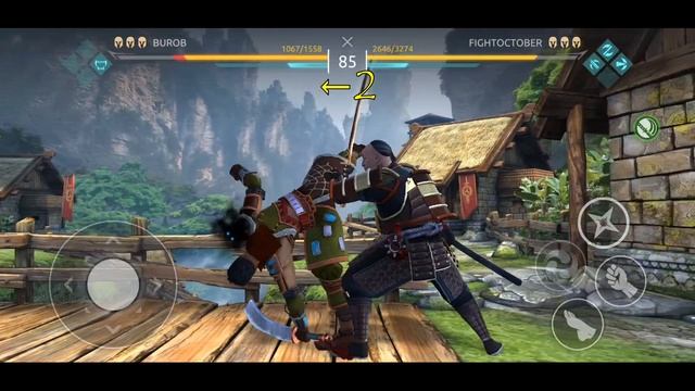 Юкка и шейд Shadow fight arena | все удары | тактика |  YUKKA