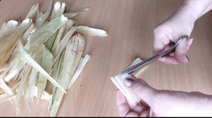 КАК СДЕЛАТЬ ЦВЕТЫ ИЗ ЛИСТЬЕВ КУКУРУЗЫ ТАЛАША цветы из кукурузных листьев
