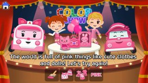 Pink | Color play for Kids | Robocar Poli Game