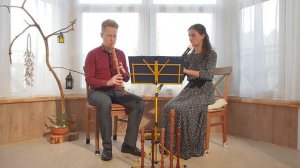 Блокфлейты-тенор в ансамбле: пластиковый Aulos и деревянный Mollenhauer