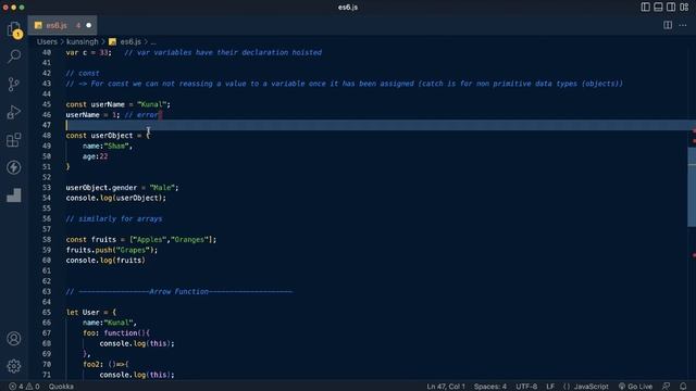ES6 Javascript Features Explained
