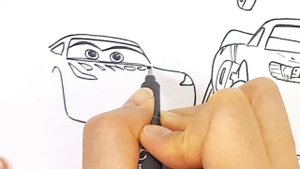 Draw CARS 3 LIGHTNING McQUEEN and DUSTY CROPHOPPER in PLANES Drawing and Coloring Pages | Tim Tim T