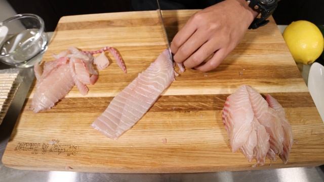 Вкусные сашими с Окунем | Изумидай |Рецепт | Izumidai смотреть онлайн