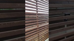 Необычная пергола из бруса на металлических коннекторах