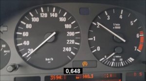 BMW 740i E38 4.4 (286HP) - Acceleration 0-100 | 0-160 Exhaust Sound