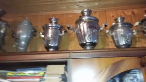 Самовар Баташева с подносом раритетный антикварный 19 века после реставрации.