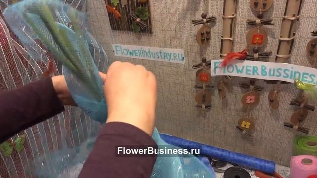 Букет на 1 сентября своими руками Герберы в сетке ч.3