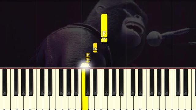 Sing - I'm Still Standing - VERY EASY Piano tutorial смотреть онлайн
