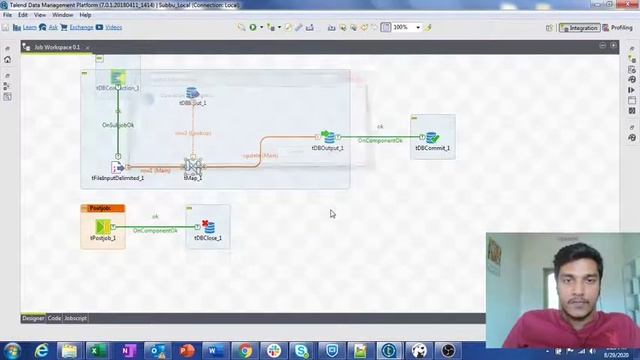 50.How to update records in database in talend using tdboutput component l tDBOutput l Talend смотреть онлайн