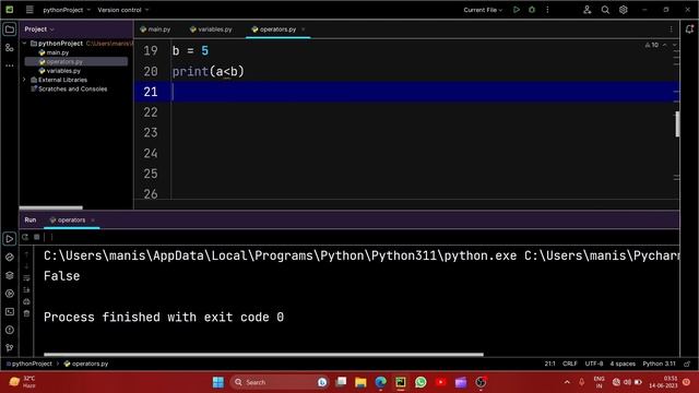 Operators in python | Arithmetic operator | comparison operator | Assignment & logical operator
