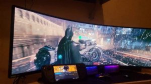 Samsung odyssey neo g9 batman arkham knight 5120x1440 5k i9-13900k rtx3080ti   240hz g sync HDR