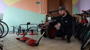 Заря 5 роторная косилка для мотоблока УГРА с дисковым сцеплением завода Кадви!