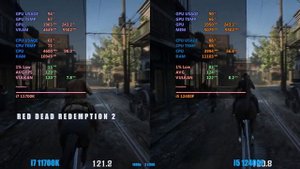 i5 12400f vs i7 11700k gaming test