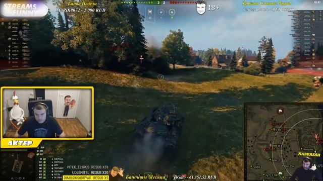 АКТЕР В WoT #381 | ПАТТОН НОРМ ТАНК ПОЛУЧАЕТСЯ! смотреть онлайн