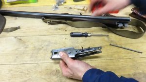 Зауэр 8 ремонт пружины ключа отпирания и отладка механизма.