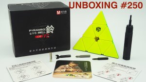 Unboxing №250 QiYi X-Man Bell v2 M Pyraminx. Обзор