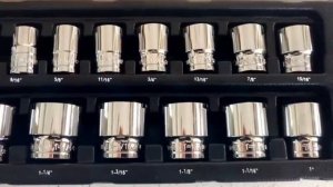 Ronin Tools 1/2" Набор стандартных торцевых насадок (17 инструментов) INCH (Арт.: 30.001.217)