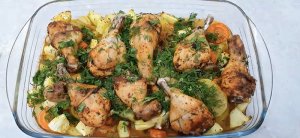 Куриные ножки с овощами в духовке! / Простой и вкусный рецепт