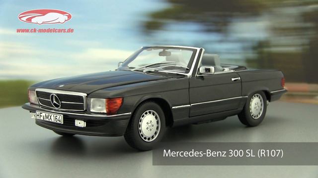 ck-modelcars-video: Mercedes-Benz 300 SL Convertible R107 1986 Norev смотреть онлайн