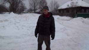 Самодельный снегоход.